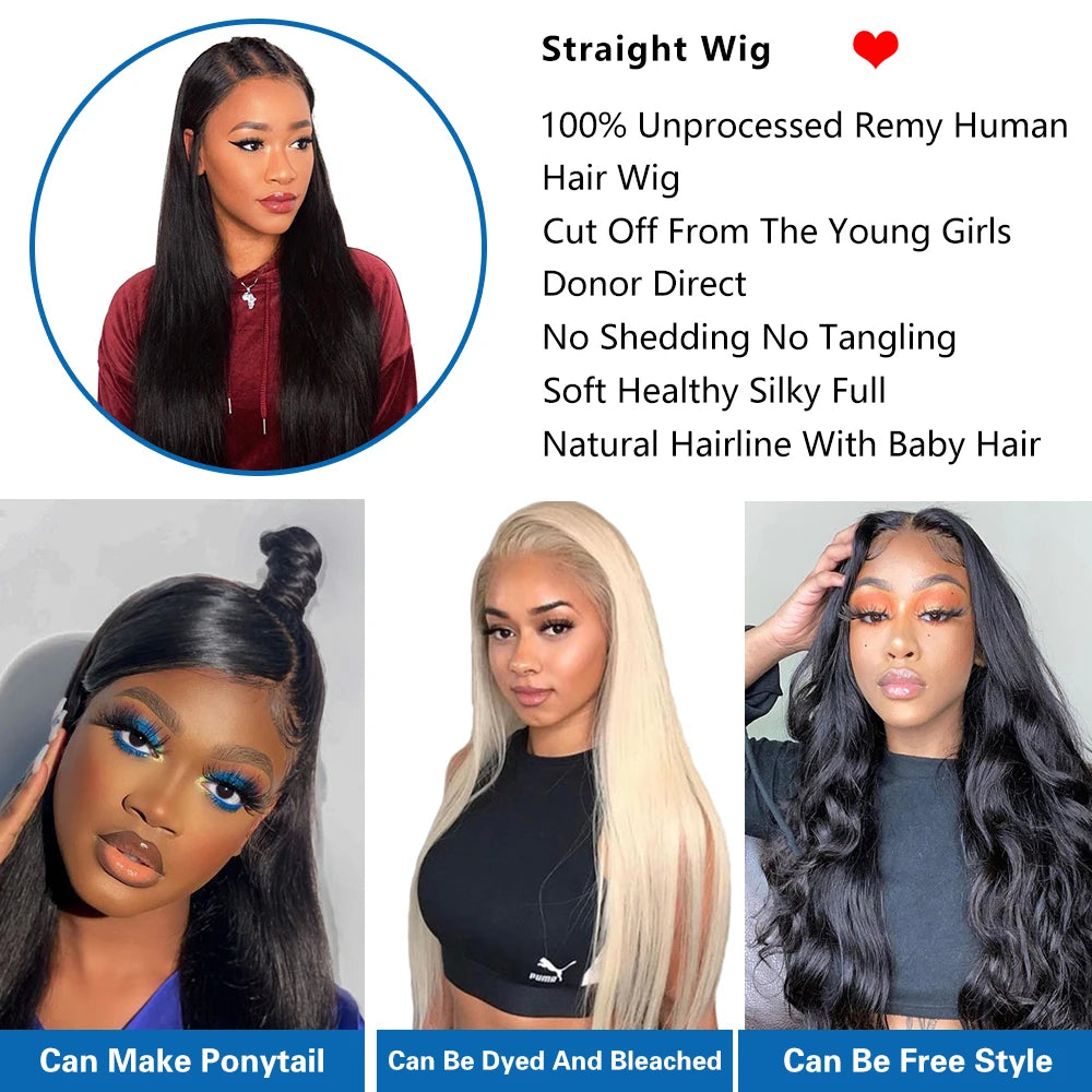 13x4 Lace Frontal Wig Human Hair Wig 5x5 Lace Closure Wig