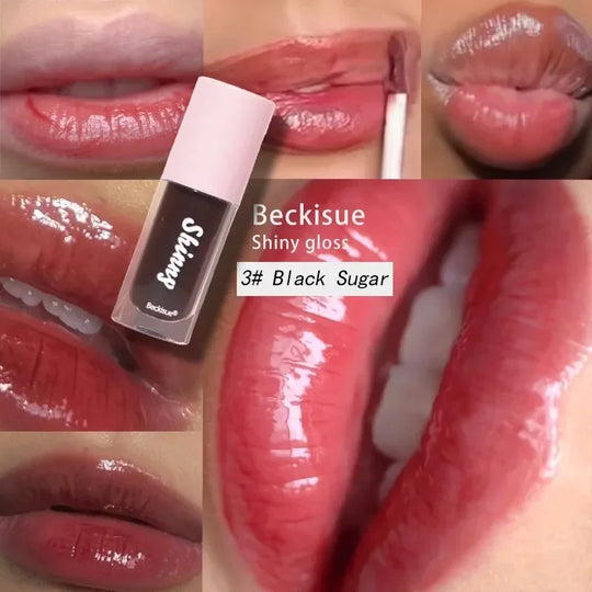 Mirror Lip Glaze Jelly Black Lip Oil Water Gloss