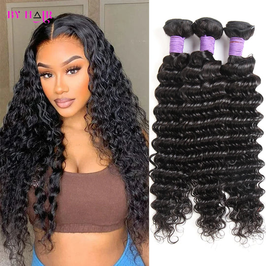 Deep Wave Bundles 100% Human Hair 28 30 32