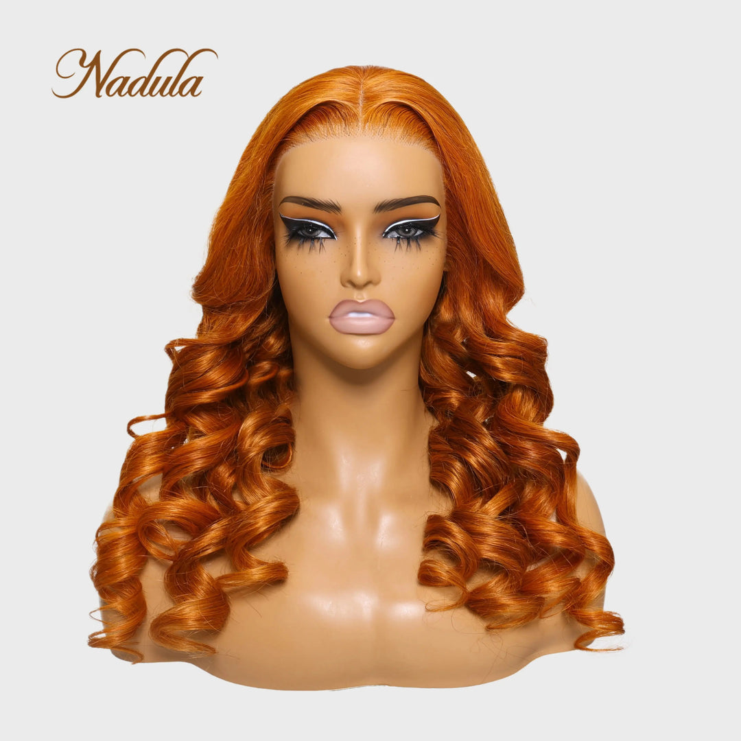 Nadula Hair 13x4 Lace Frontal Ginger Body Wave Pre-Everything Wig