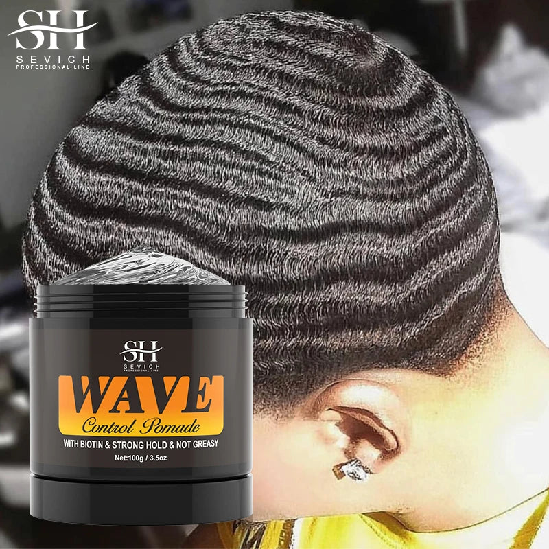 2024 Wave Hair Gel 360 Deep Waves Control Pomade Wavy Hair Oil