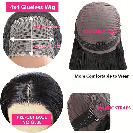 Loose Wave Glueless Put on and Go Wigs for Black Women Human Hair