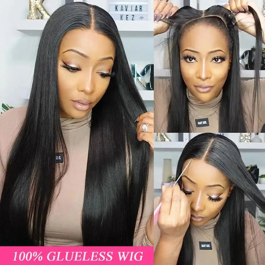 180% Glueless Wigs Human Hair 5x5 6x4 Lace Closure Wigs