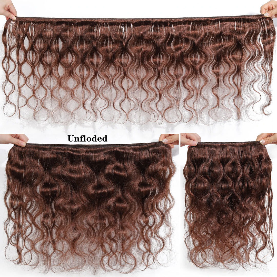 Colored Bundles With Closure Body Wave Brazilian Human Hair