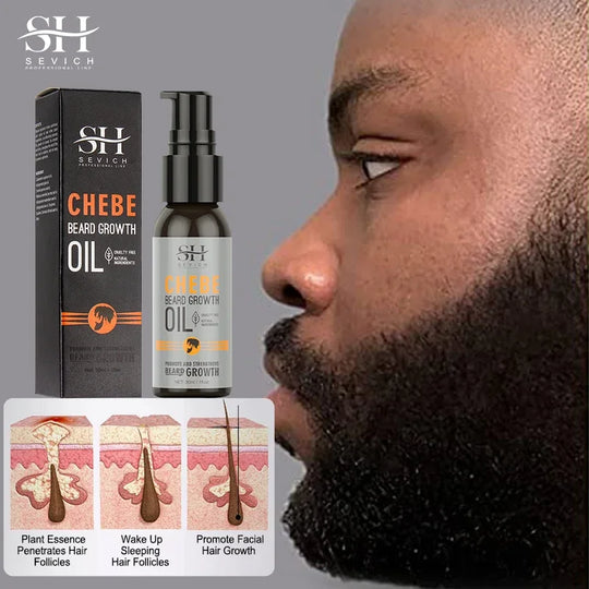 Men Natural Beard Growth Chebe Oil Fast