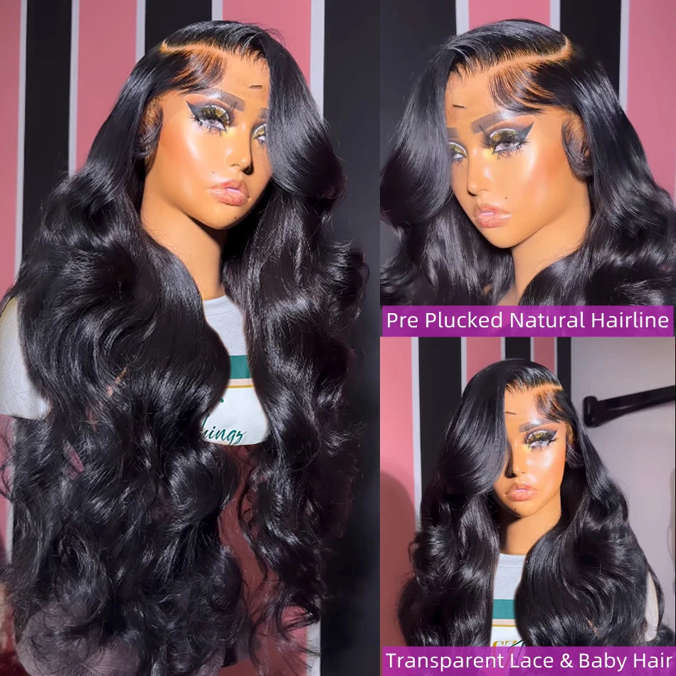 30 40 Inch Body Wave 13x6 HD Lace Frontal Wig Human Hair