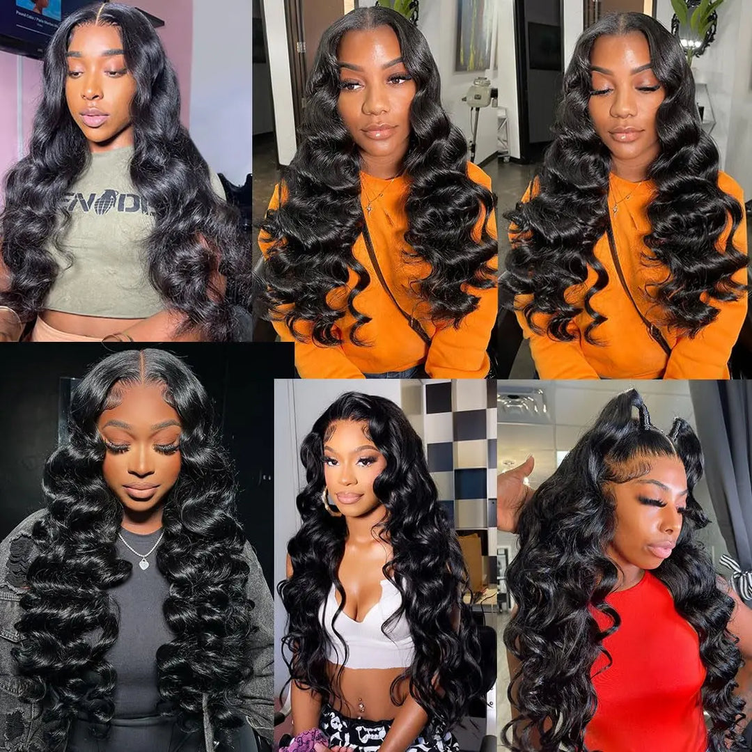 Loose Wave Glueless Put on and Go Wigs for Black Women Human Hair