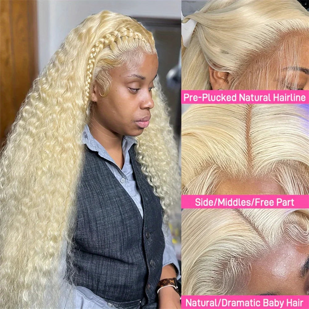 13x6 Hd Lace Frontal Wig 613 Blonde Wig 13x4 Lace Human Hair Wigs Deep