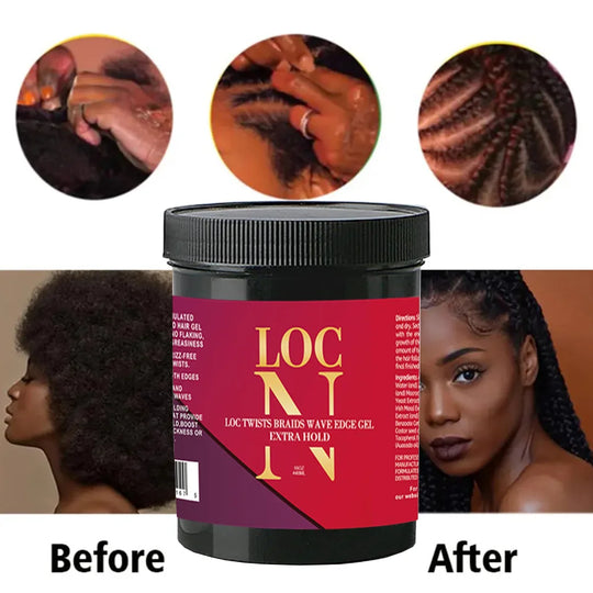 Loc Twists Braids Wave Edge Gel Extra Hold Hair  Label 16OZ