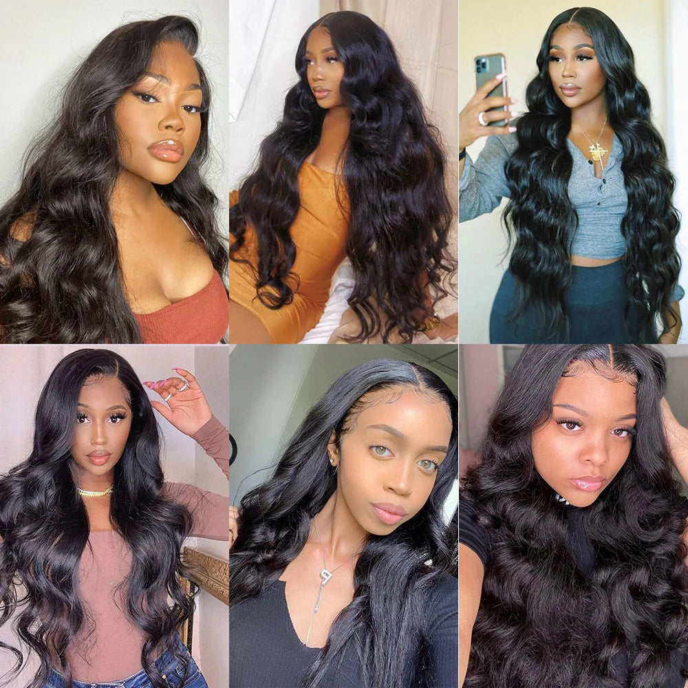 30 40 Inch Body Wave 13x6 Hd Lace Frontal Wig Glueless Wigs For Women