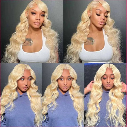 Lumiere 14-30 Inch 613 Honey Blonde Lace Wig Human Hair Body Wave