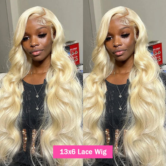 13x4 13x6 HD Transparent 613 Lace Frontal Wig Honey Blonde Color