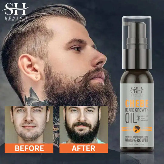 Men Natural Beard Growth Chebe Oil Fast