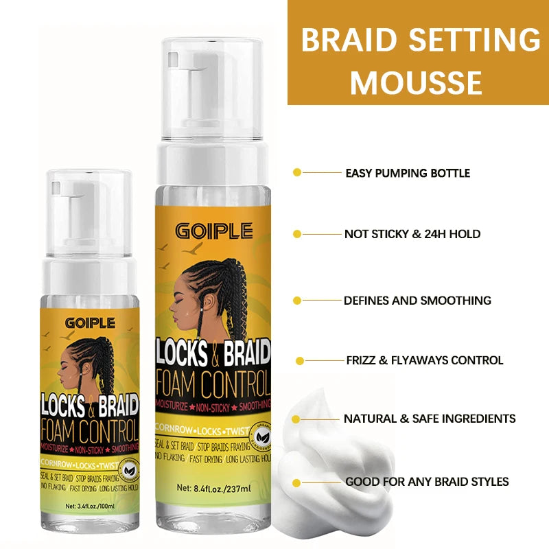 GOIPLE Hair promade For Black Women Men Hair Gel Braiding Spray